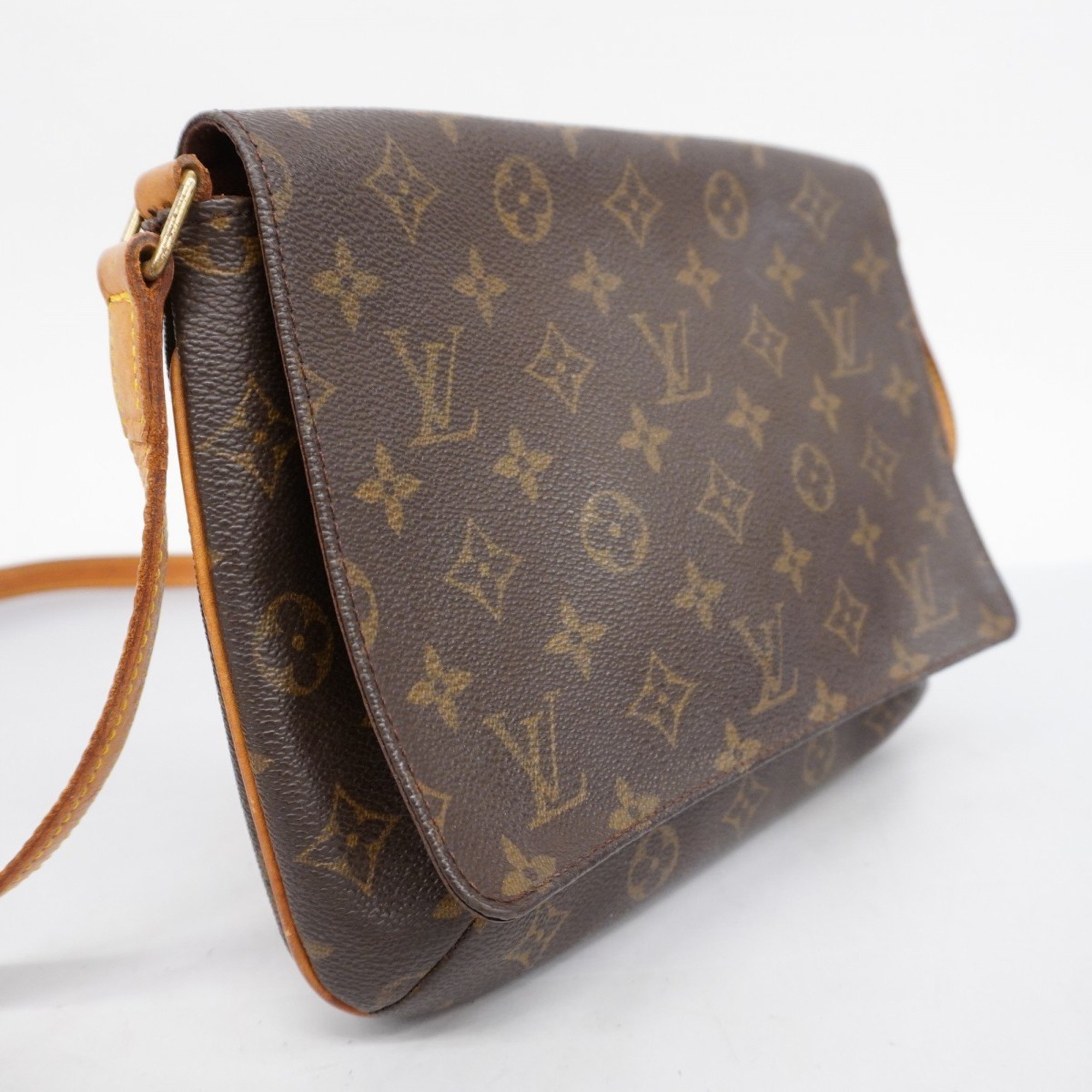 Louis Vuitton Shoulder Bag Monogram Musette Tango Long Strap M51388 Brown Women's