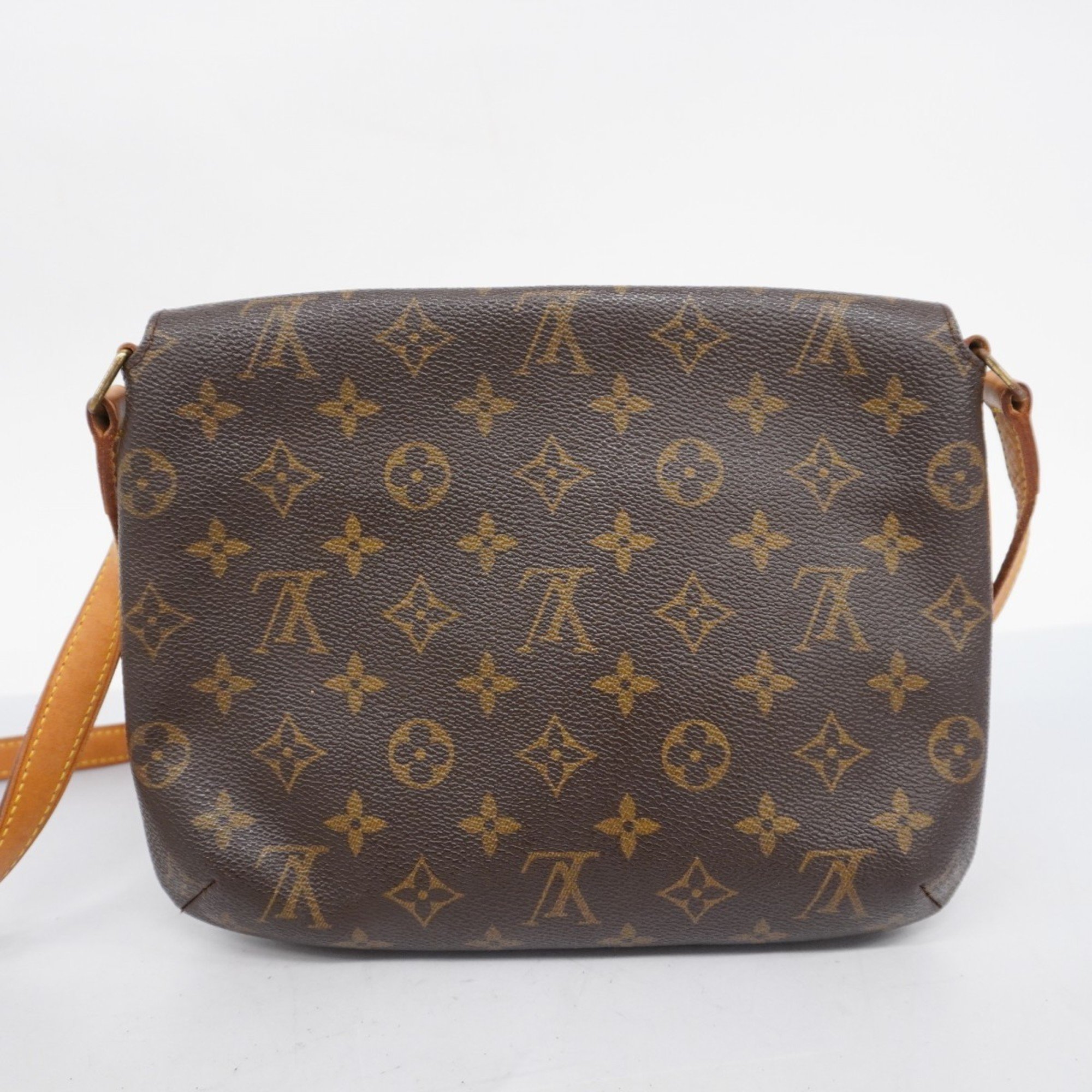 Louis Vuitton Shoulder Bag Monogram Musette Tango Long Strap M51388 Brown Women's