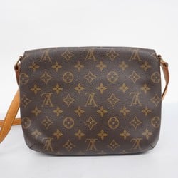 Louis Vuitton Shoulder Bag Monogram Musette Tango Long Strap M51388 Brown Women's