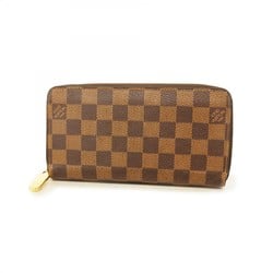 Louis Vuitton Long Wallet Damier Zippy N41661 Ebene Men's Women's