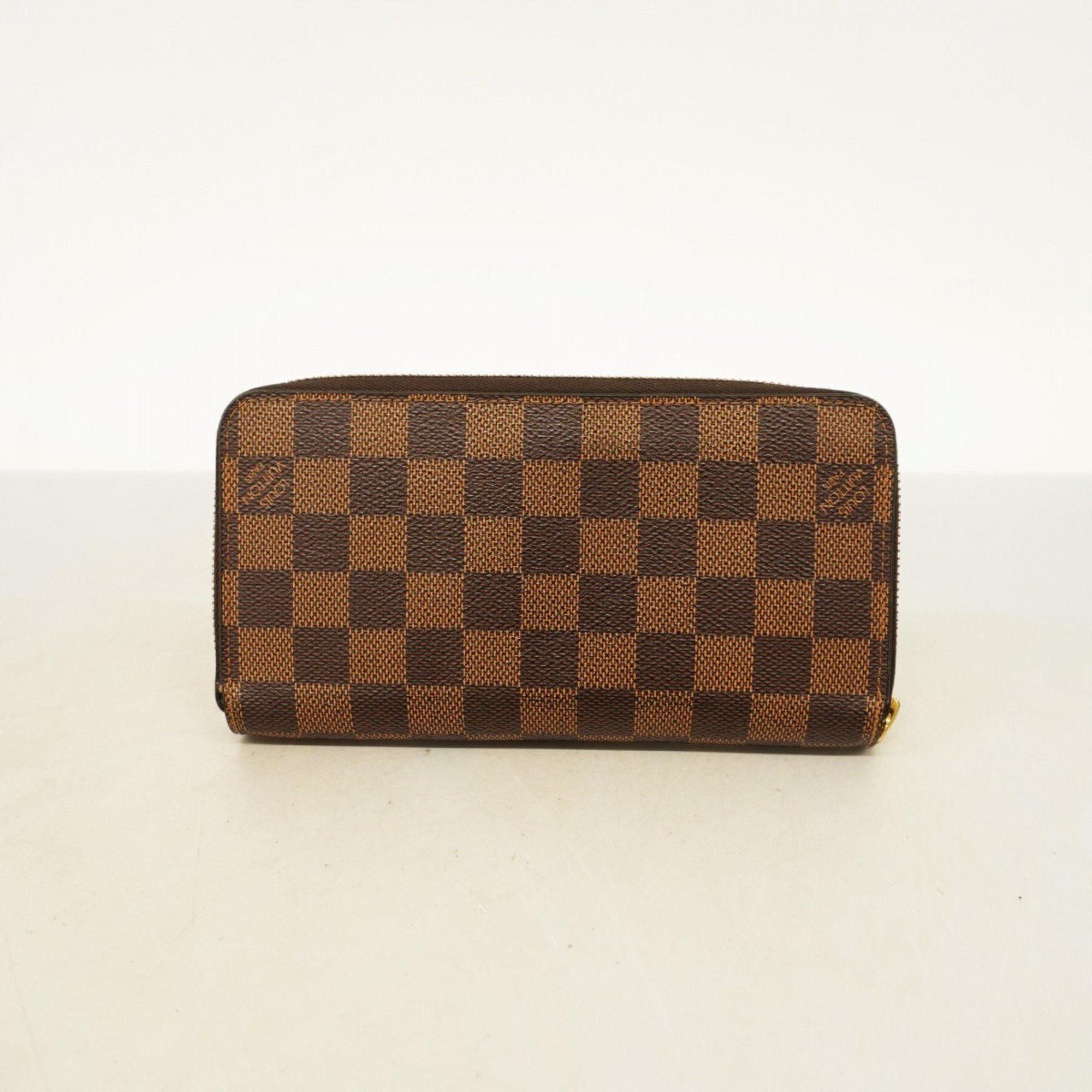 Louis Vuitton Long Wallet Damier Zippy N41661 Ebene Men's Women's