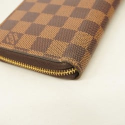 Louis Vuitton Long Wallet Damier Zippy N41661 Ebene Men's Women's