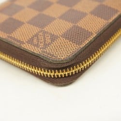 Louis Vuitton Long Wallet Damier Zippy N41661 Ebene Men's Women's