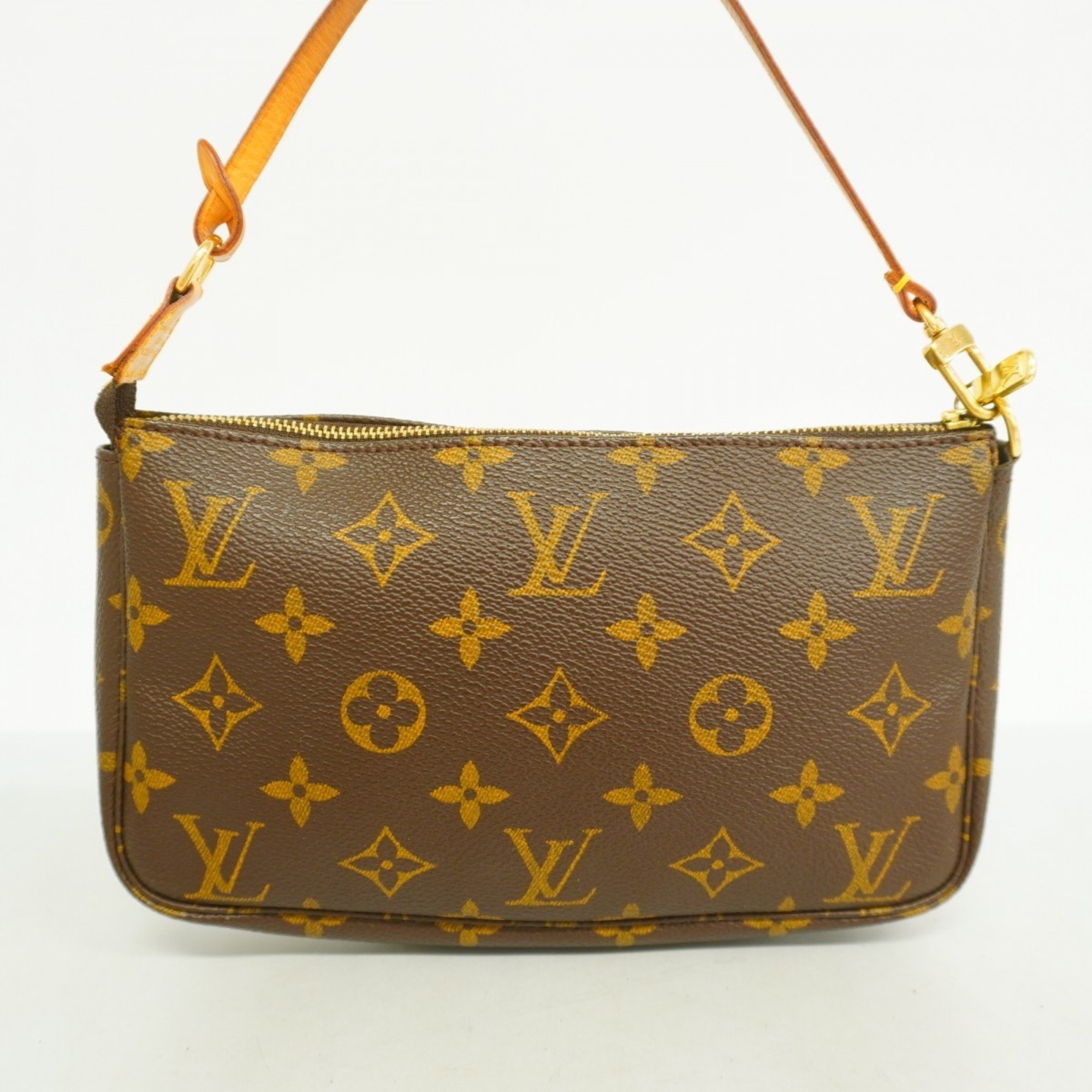 Louis Vuitton Pouch Monogram Pochette Accessoires M51980 Brown Women's