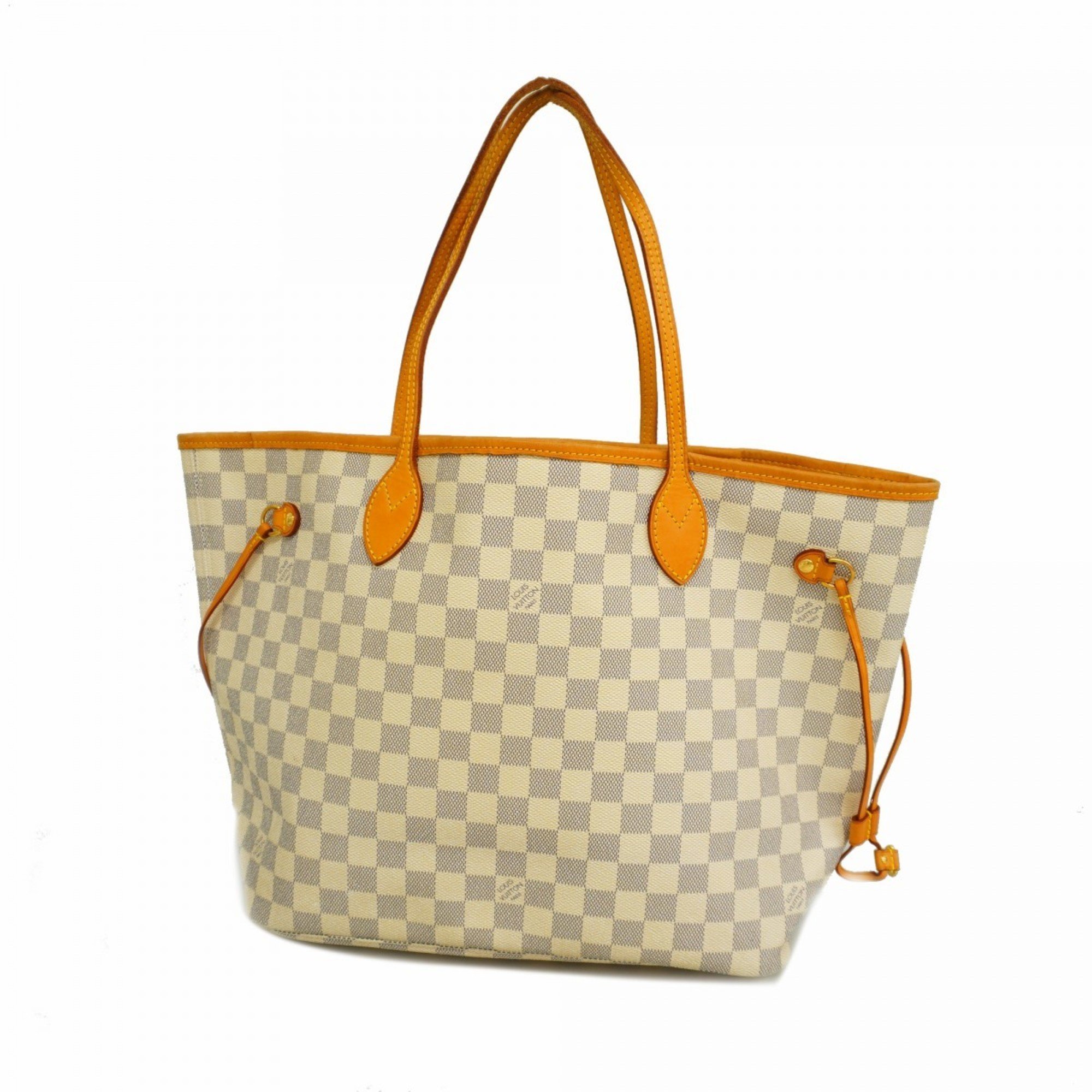 Louis Vuitton Tote Bag Damier Azur Neverfull MM N51107 White Women's