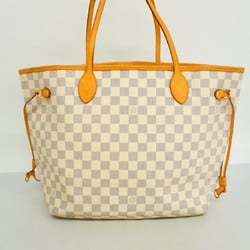 Louis Vuitton Tote Bag Damier Azur Neverfull MM N51107 White Women's