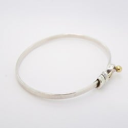 Tiffany Bangle Hook & Eye K18YG Yellow Gold Silver 925 Ladies