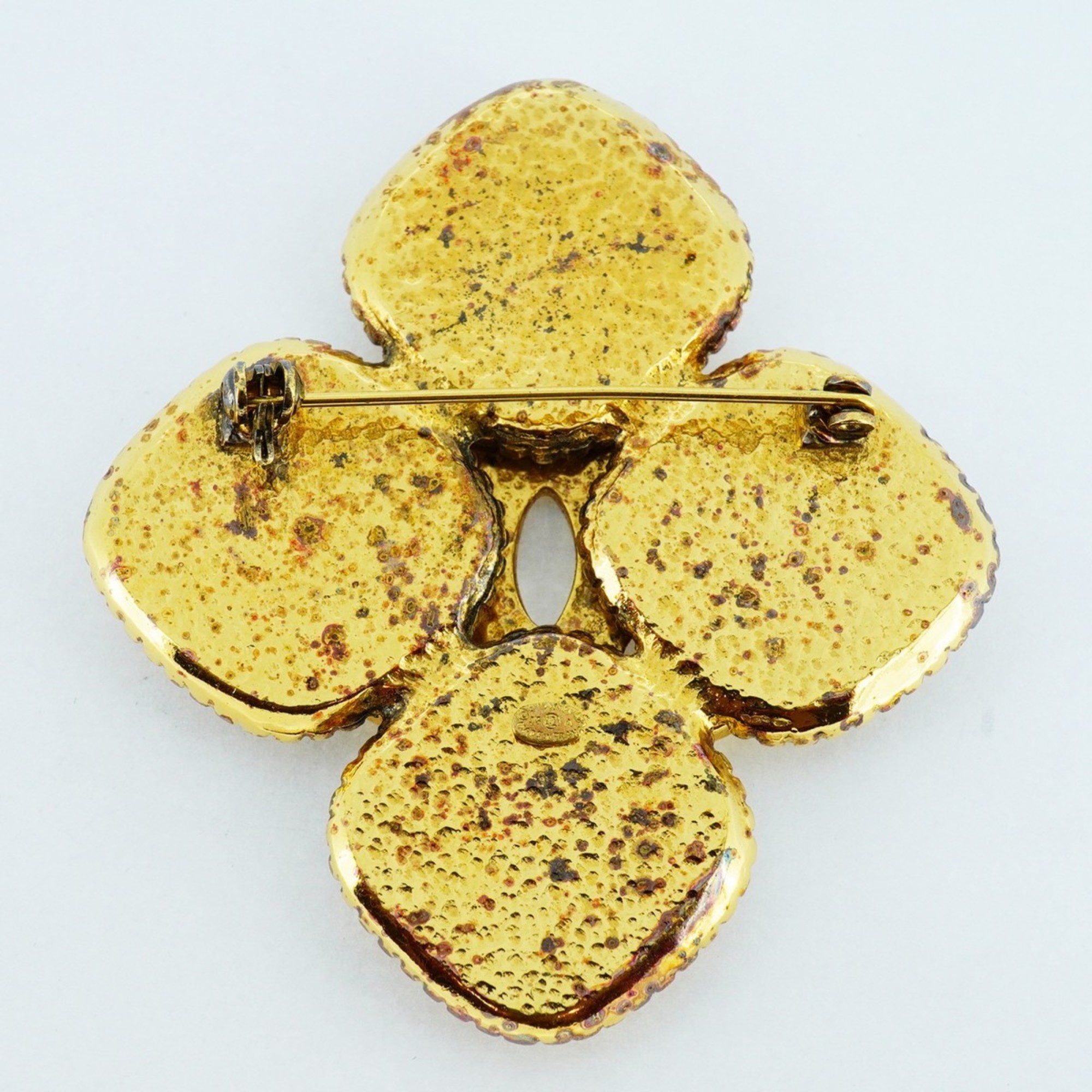 Chanel Brooch Coco Mark GP Plated Gold Ladies