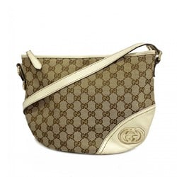 Gucci Shoulder Bag GG Canvas 169998 Brown Women's