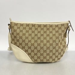 Gucci Shoulder Bag GG Canvas 169998 Brown Women's