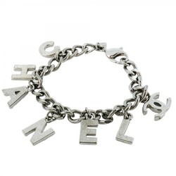 Chanel bracelet Coco mark metal silver ladies