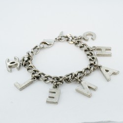 Chanel bracelet Coco mark metal silver ladies