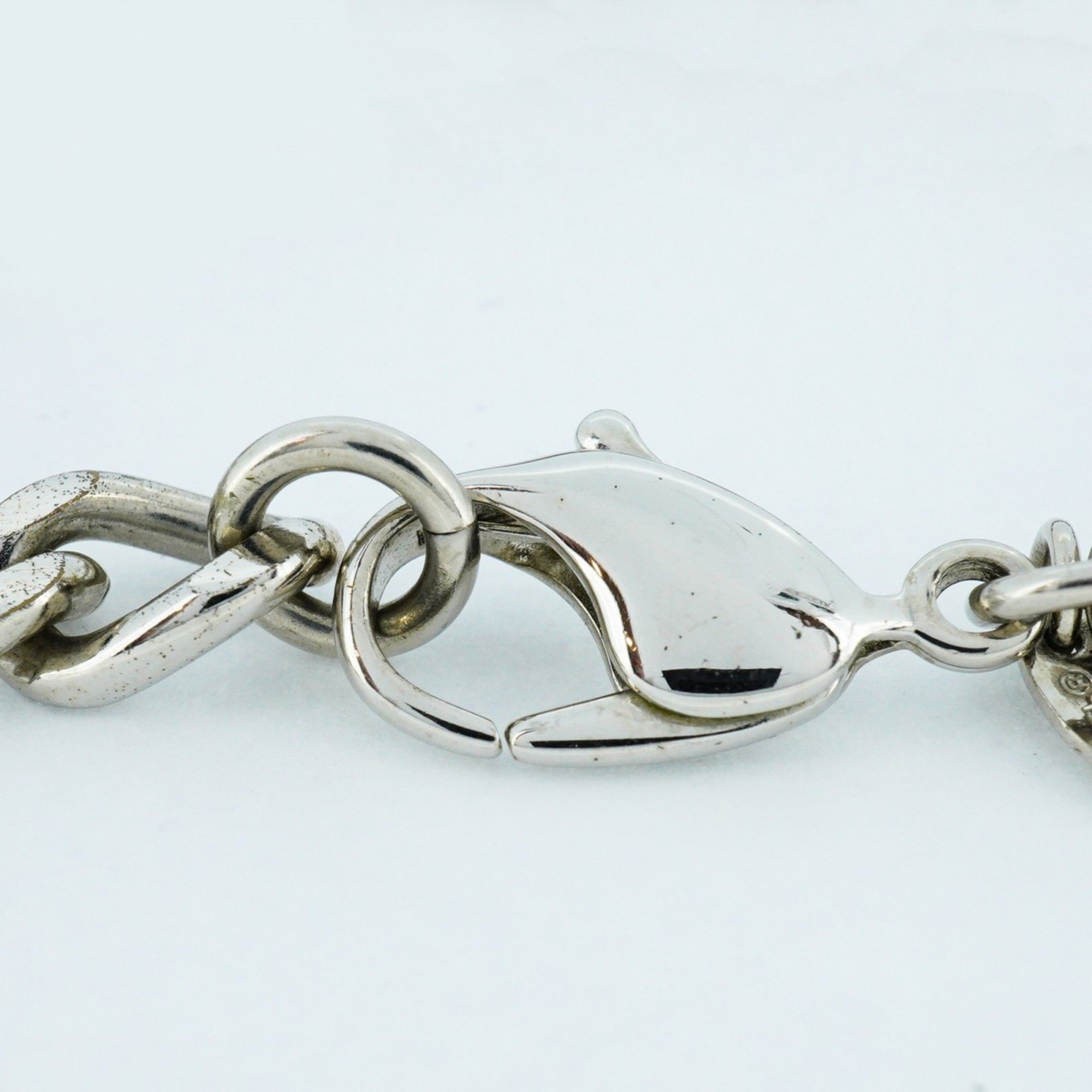 Chanel bracelet Coco mark metal silver ladies