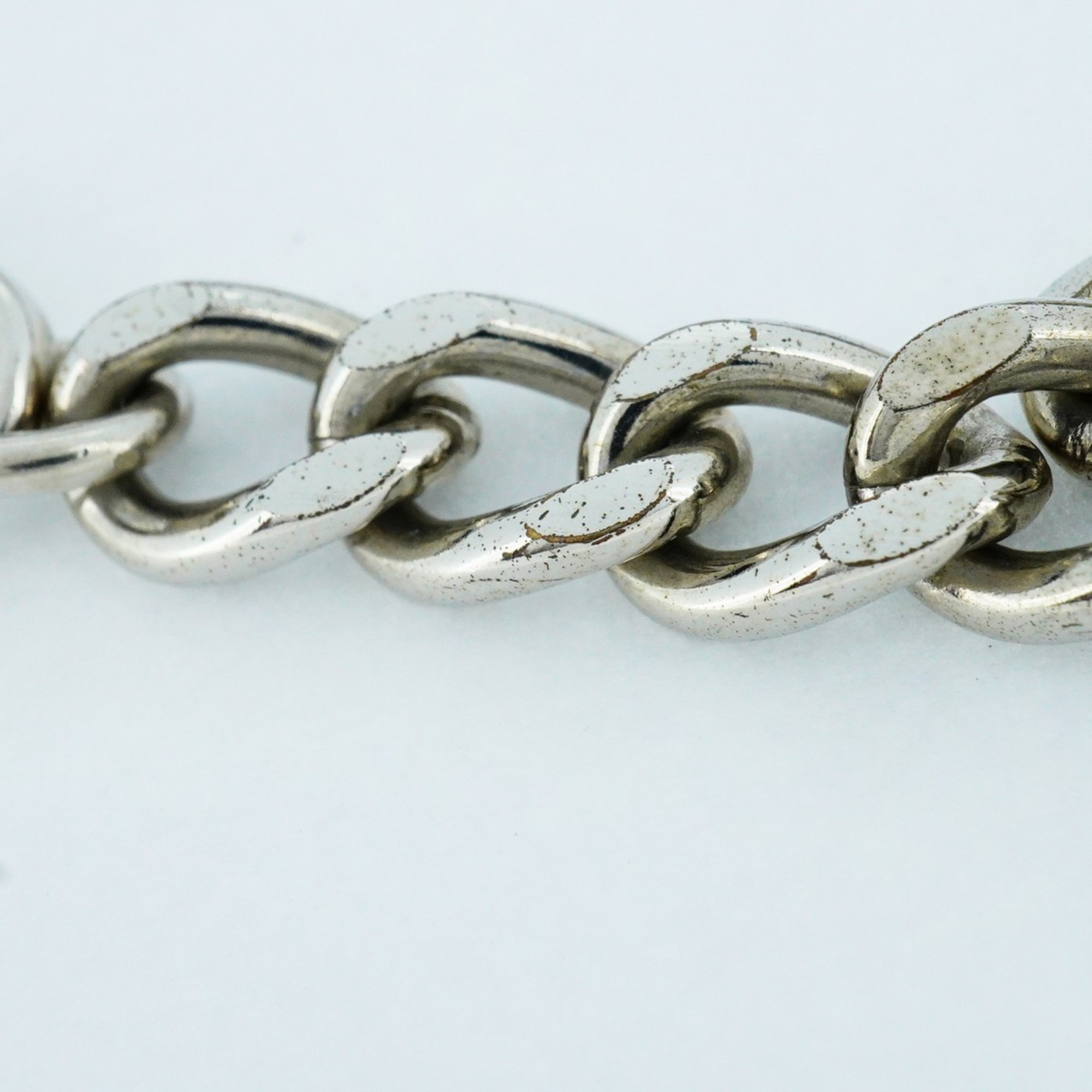 Chanel bracelet Coco mark metal silver ladies