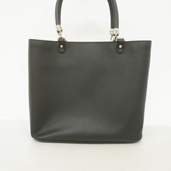 Salvatore Ferragamo Tote Bag Gancini Leather Black Women's