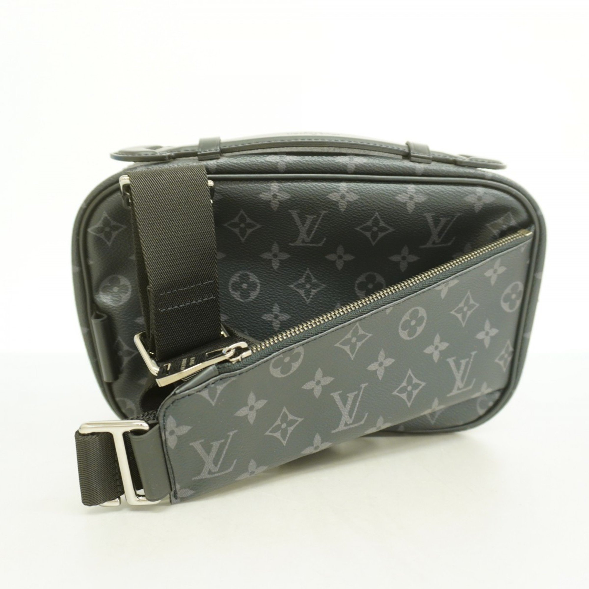 Louis Vuitton Shoulder Bag Monogram Eclipse Bumbag M42906 Black Men's