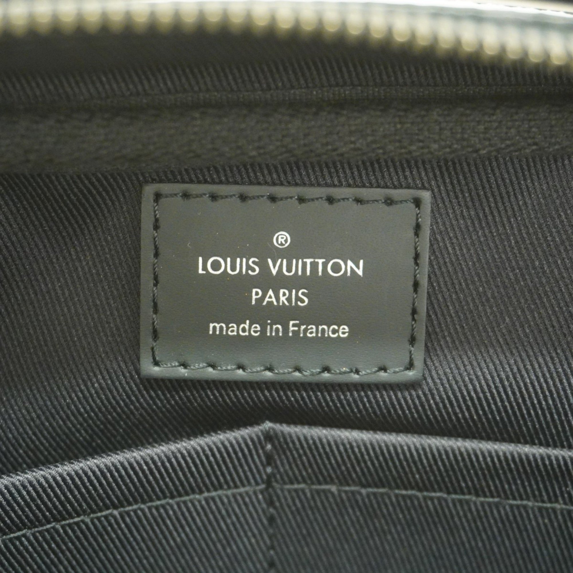 Louis Vuitton Shoulder Bag Monogram Eclipse Bumbag M42906 Black Men's