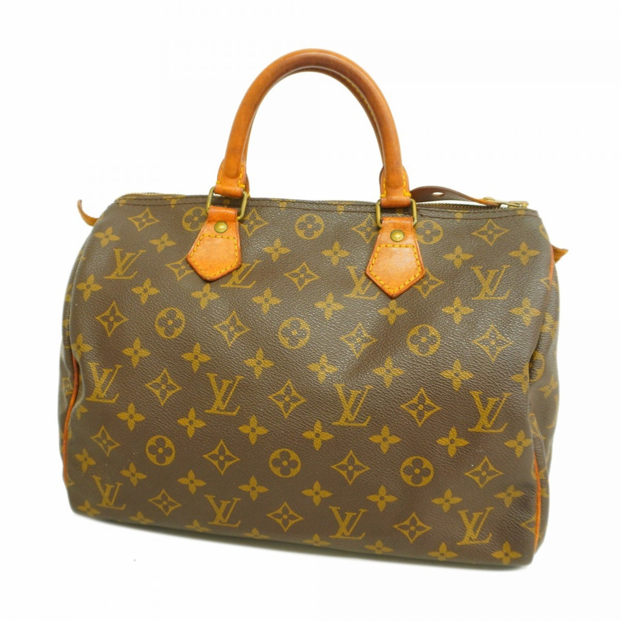 Louis Vuitton Handbag Monogram Speedy 30 M41108 Brown Ladies