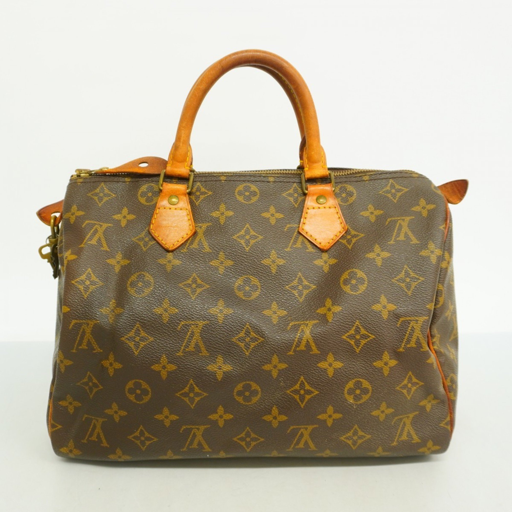 Louis Vuitton Handbag Monogram Speedy 30 M41108 Brown Ladies