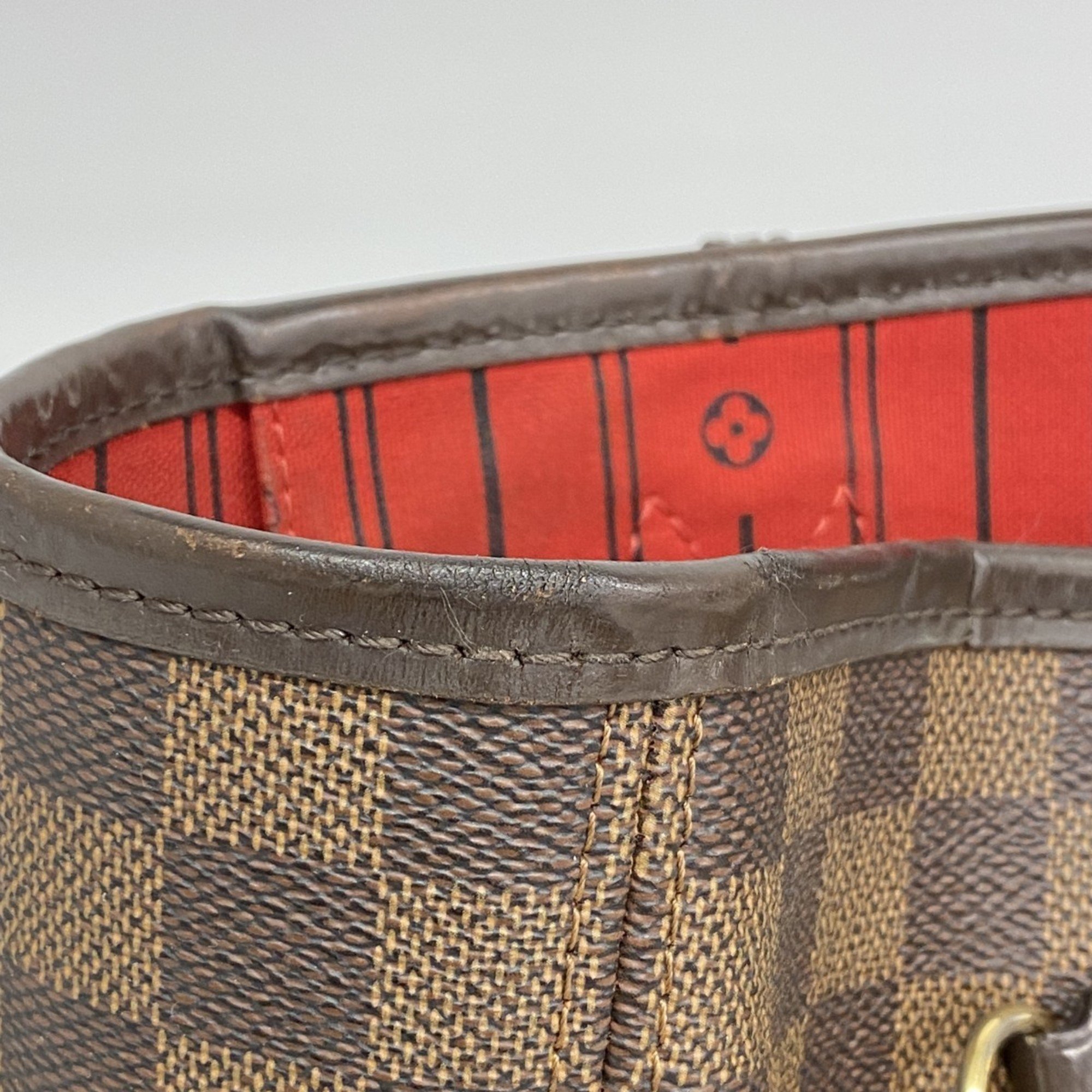 Louis Vuitton Tote Bag Damier Neverfull MM N51105 Ebene Women's