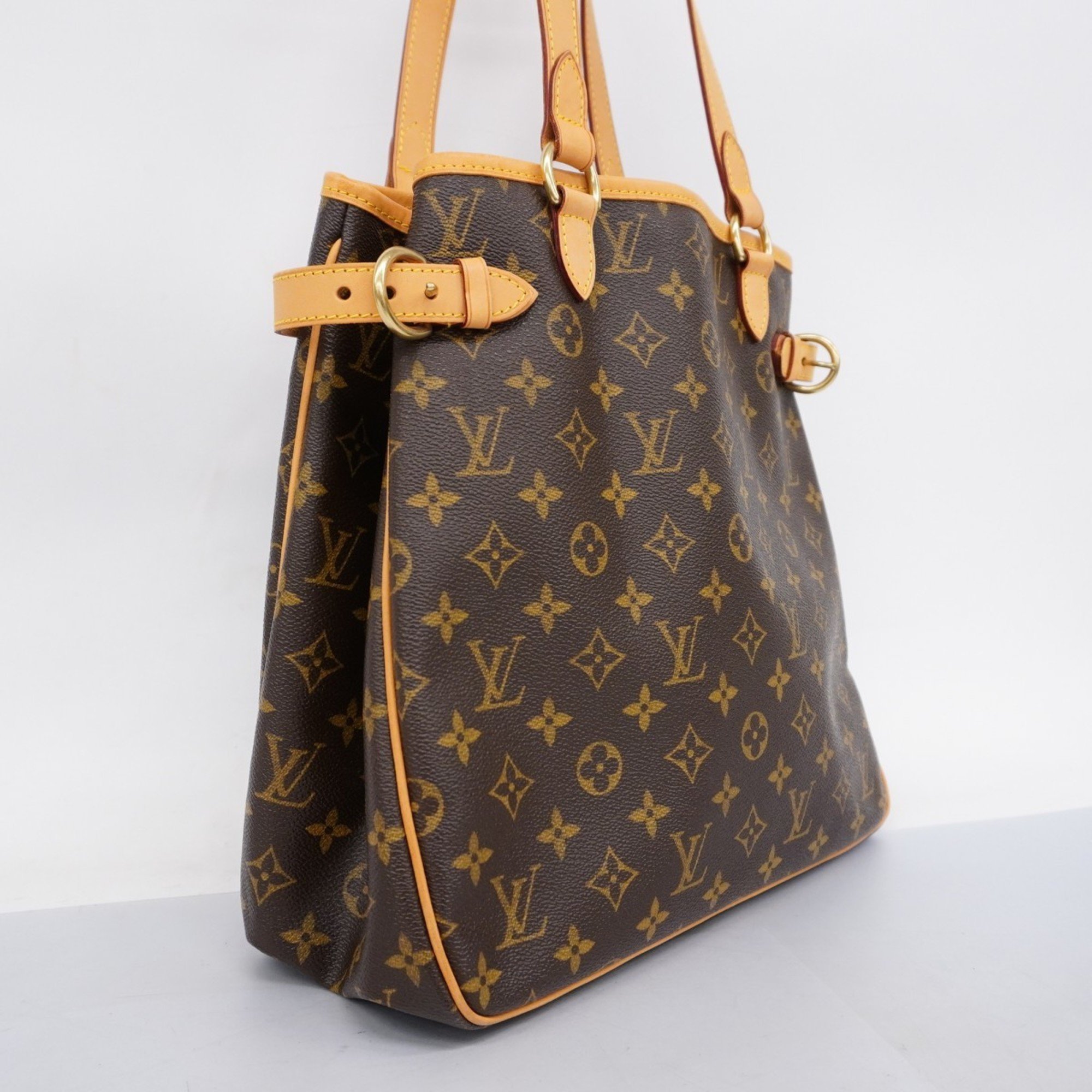 Louis Vuitton Tote Bag Monogram Batignolles Vertical M51153 Brown Women's