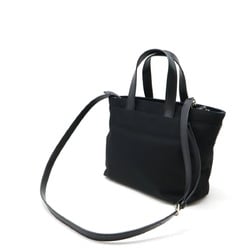 Paul Smith Tote Bag Shoulder Nylon Leather Black Blue PWR021