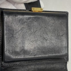 chanel wallet caviar skin black ladies