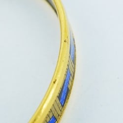 Hermes Bangle, Enamel PM, GP Plating, Cloisonne, Gold, Multicolor, Women's