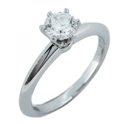 Tiffany ring solitaire 1PD diamond Pt950 platinum 0.46ct size 11 ladies