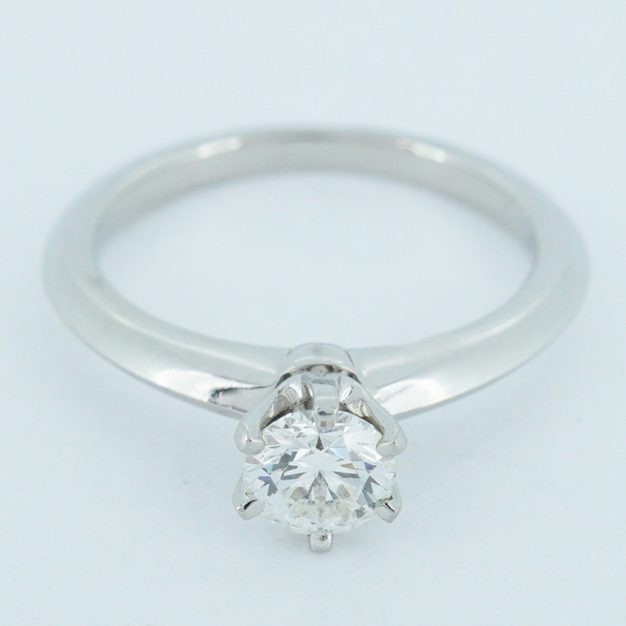 Tiffany ring solitaire 1PD diamond Pt950 platinum 0.46ct size 11 ladies