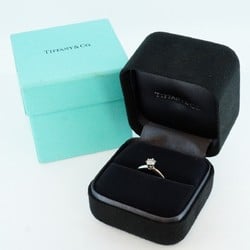 Tiffany ring solitaire 1PD diamond Pt950 platinum 0.46ct size 11 ladies