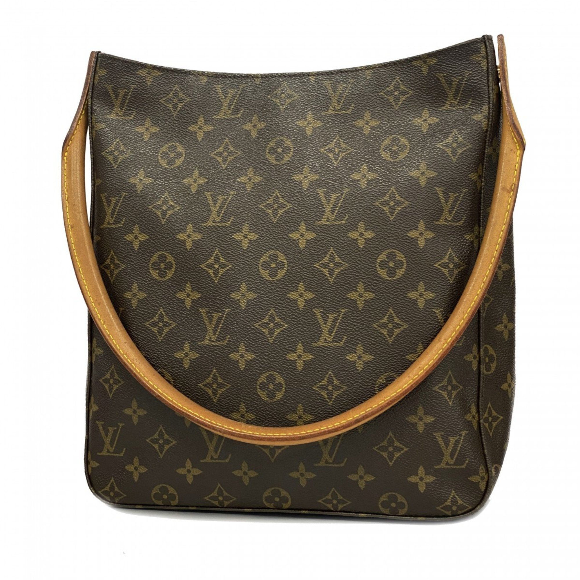 Louis Vuitton Shoulder Bag Monogram Looping GM M51145 Brown Ladies