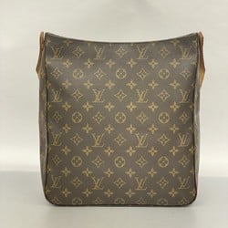 Louis Vuitton Shoulder Bag Monogram Looping GM M51145 Brown Ladies