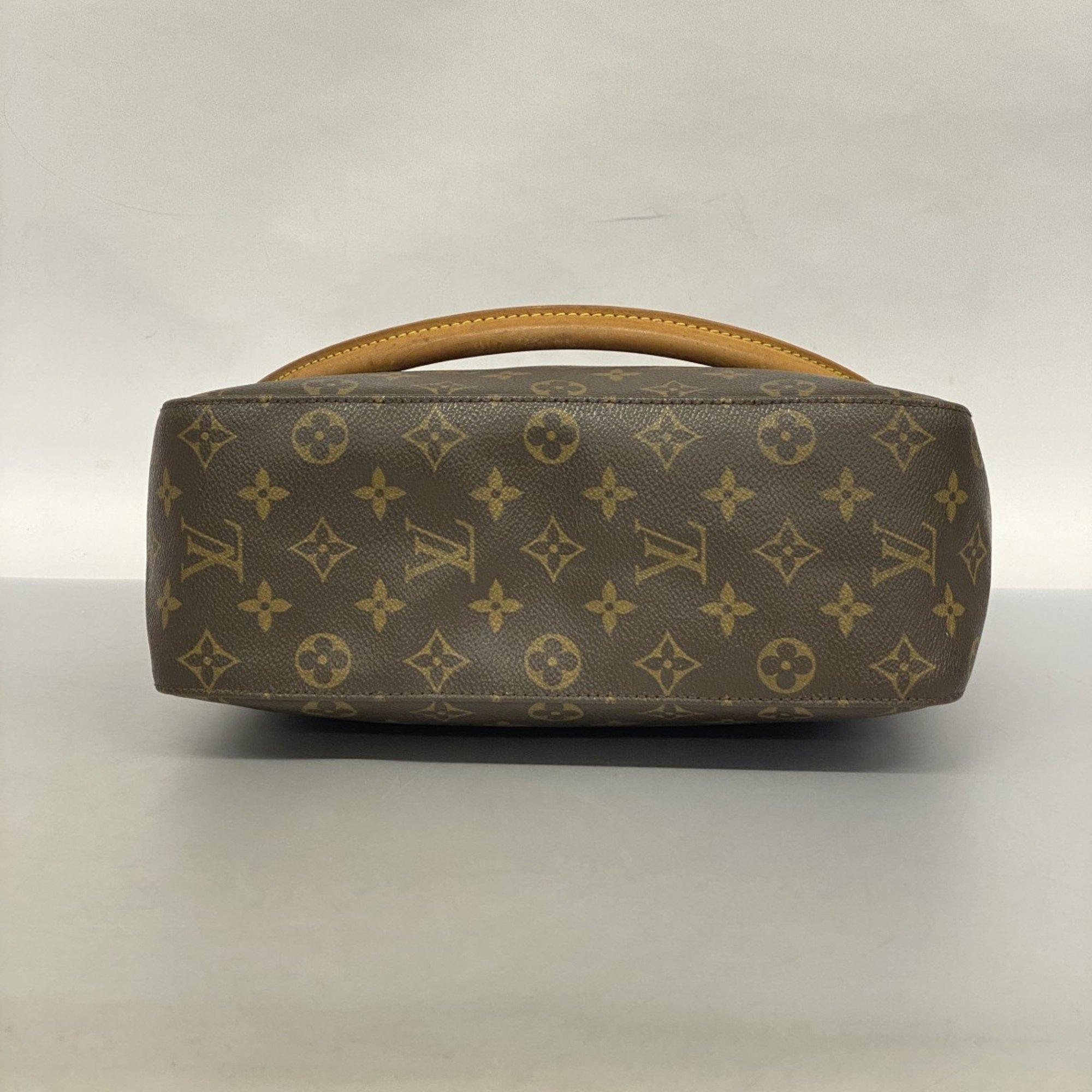 Louis Vuitton Shoulder Bag Monogram Looping GM M51145 Brown Ladies