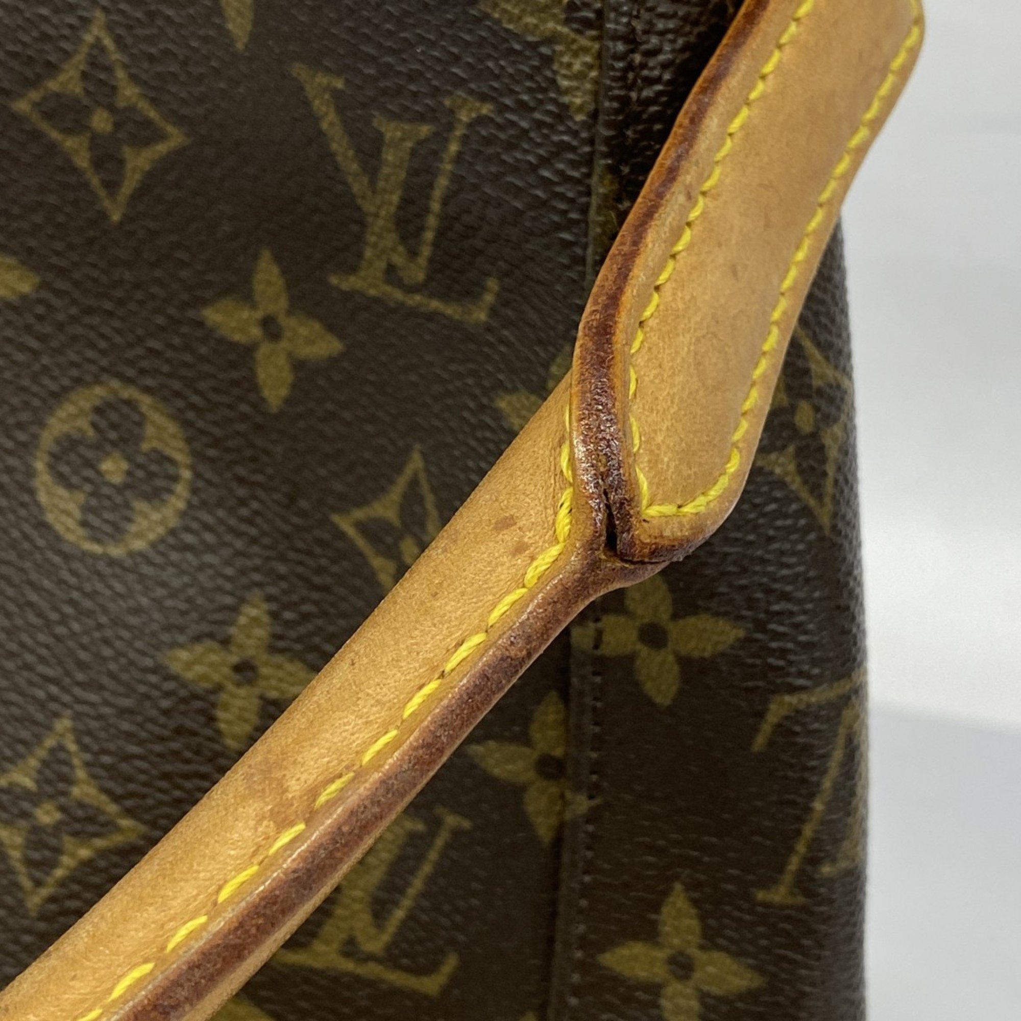 Louis Vuitton Shoulder Bag Monogram Looping GM M51145 Brown Ladies