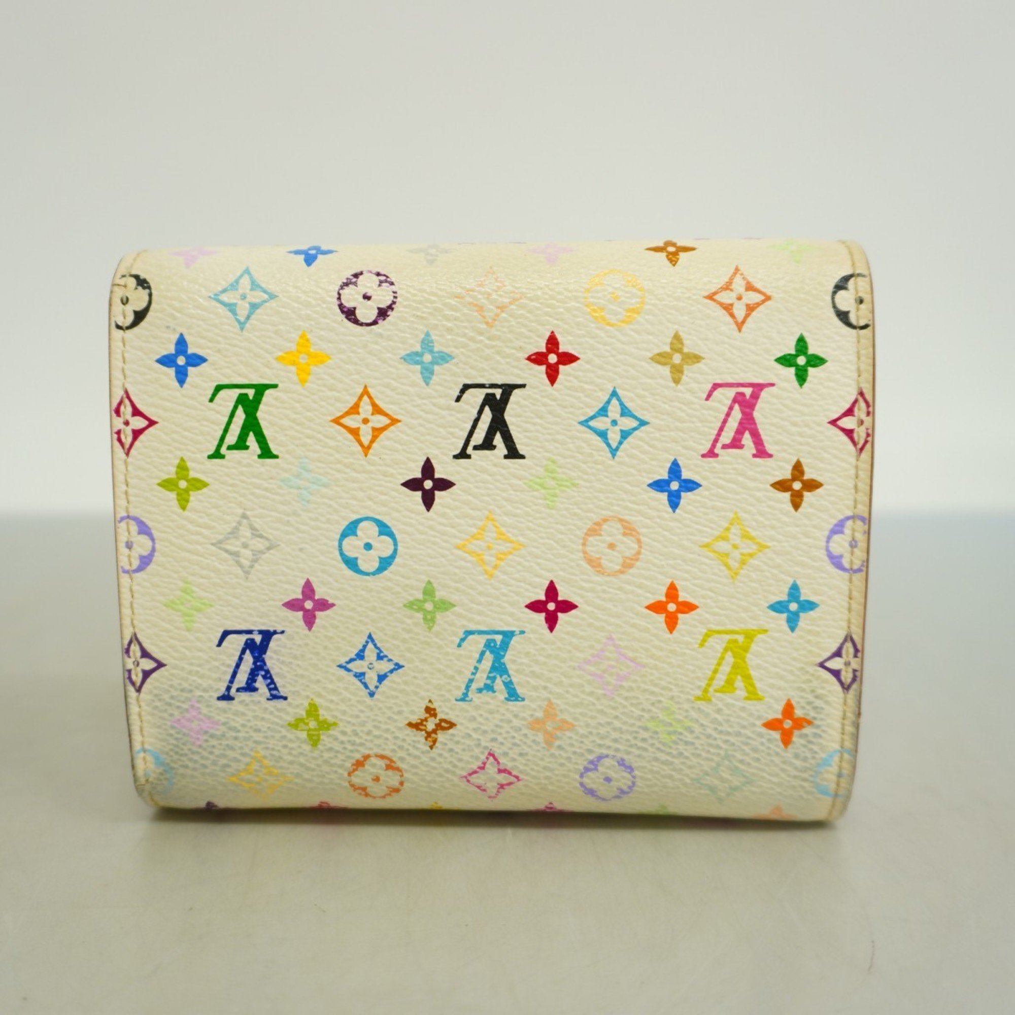 Louis Vuitton Tri-fold Wallet Monogram Multicolor Portefeuille Koala M58081 Rich Takashi Murakami Collaboration Women's