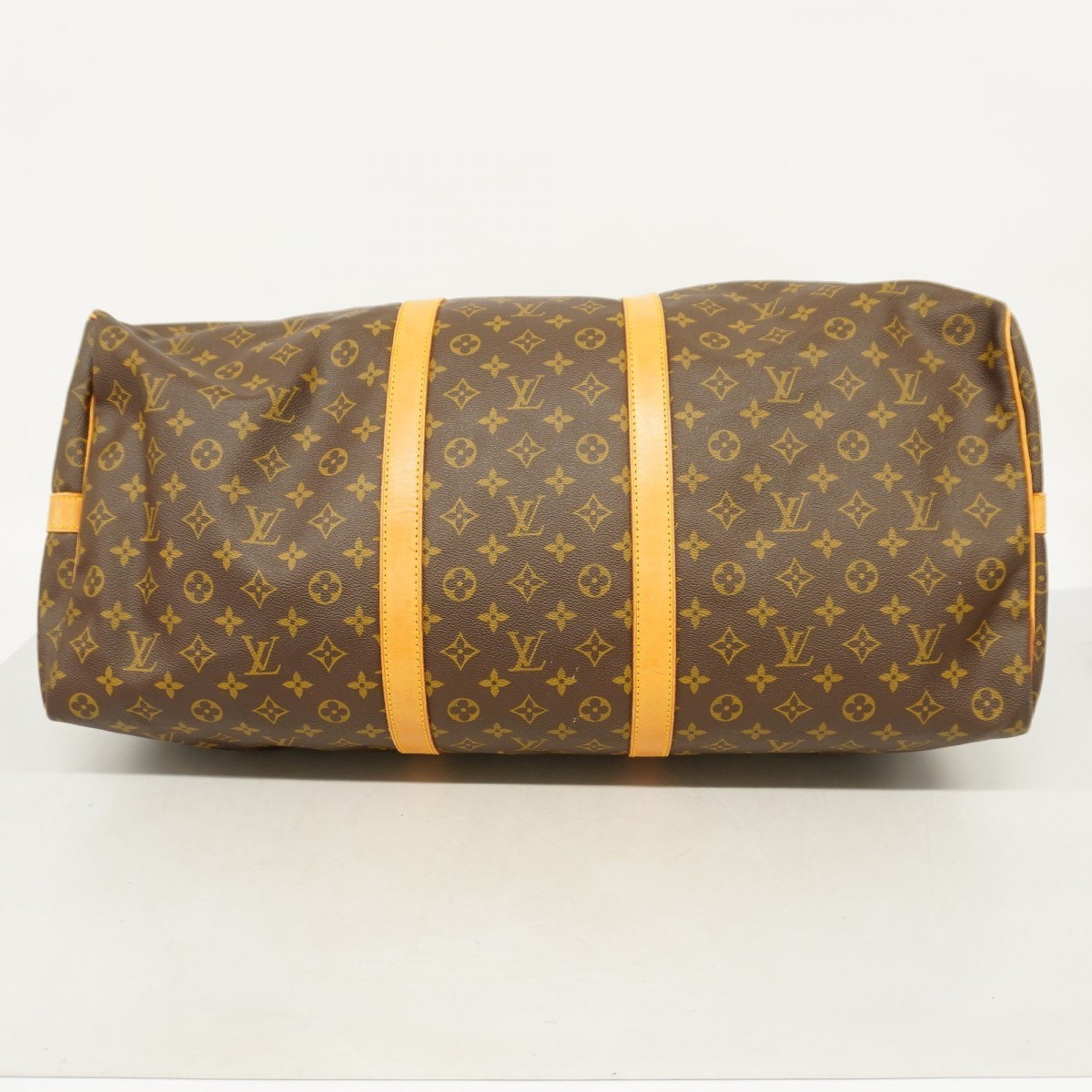 Louis Vuitton Boston Bag Monogram Keepall Bandouliere 60 M41412 Brown Men's Women's