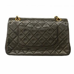 Chanel Shoulder Bag Matelasse Lambskin Black Women's