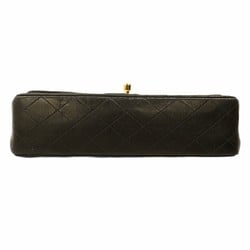 Chanel Shoulder Bag Matelasse Lambskin Black Women's