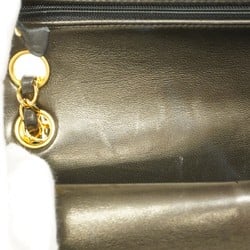 Chanel Shoulder Bag Matelasse Lambskin Black Women's