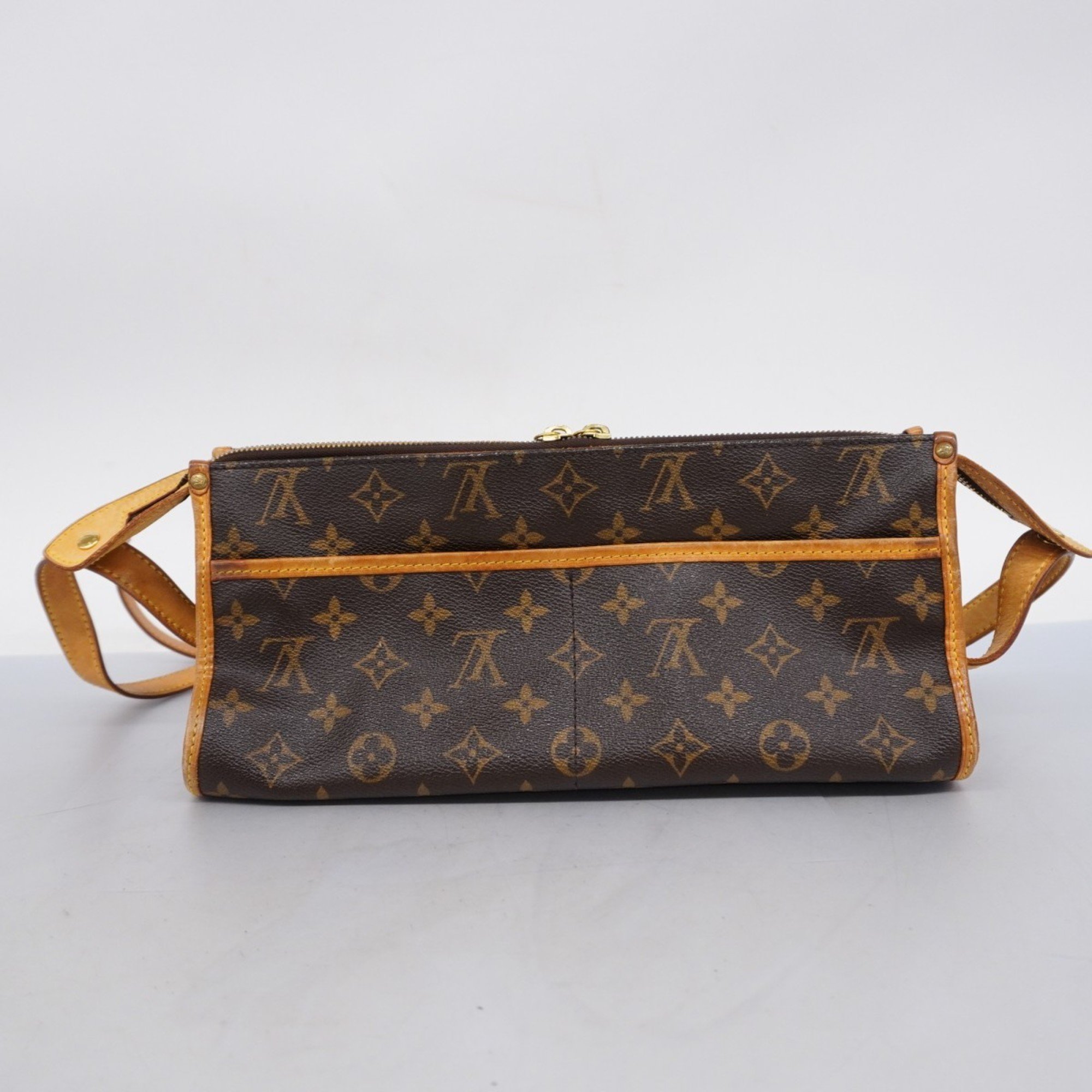 Louis Vuitton Shoulder Bag Monogram Popincouron M40008 Brown Ladies