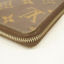 Louis Vuitton Long Wallet Monogram Zippy M60017 Brown Men's Women's