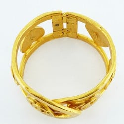 Chanel bangle Coco mark heart motif GP plating gold men's women's