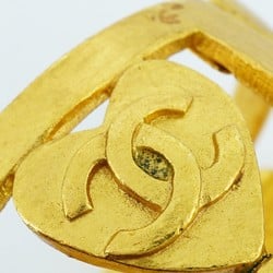 Chanel bangle Coco mark heart motif GP plating gold men's women's