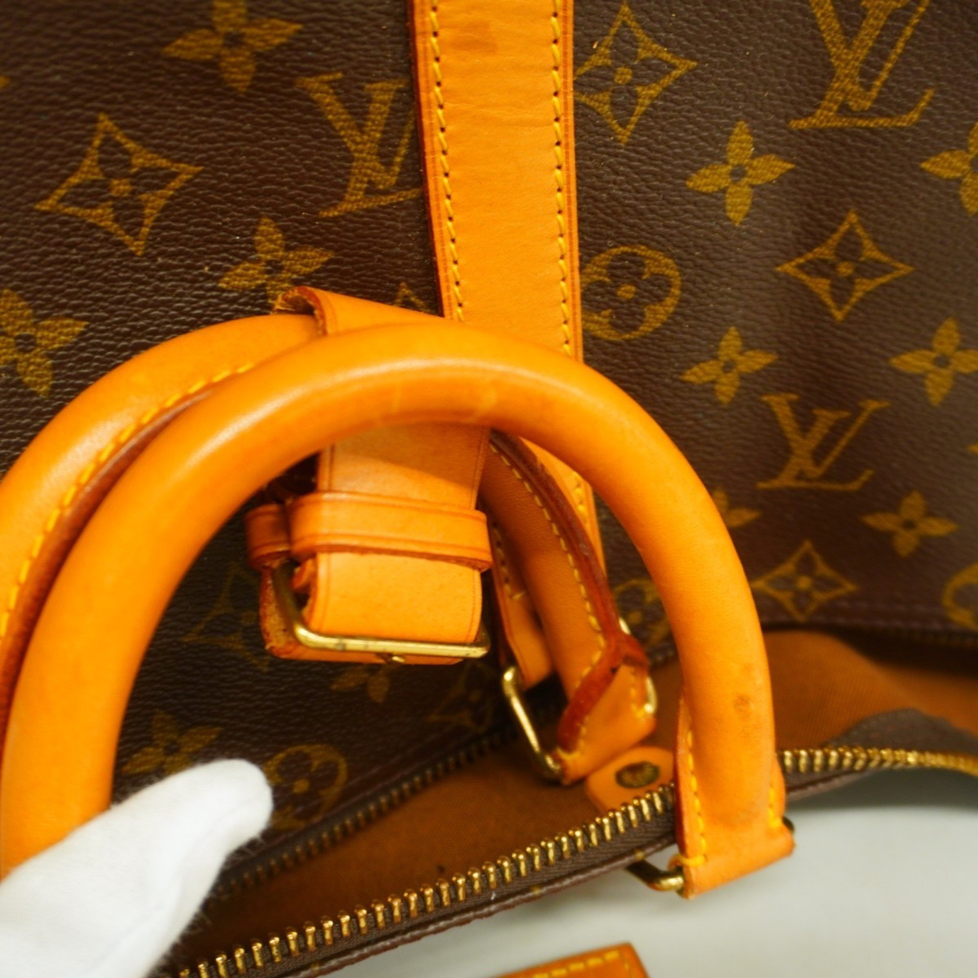 Louis Vuitton Boston Bag Monogram Keepall 45 M41428 Brown Men's Women's