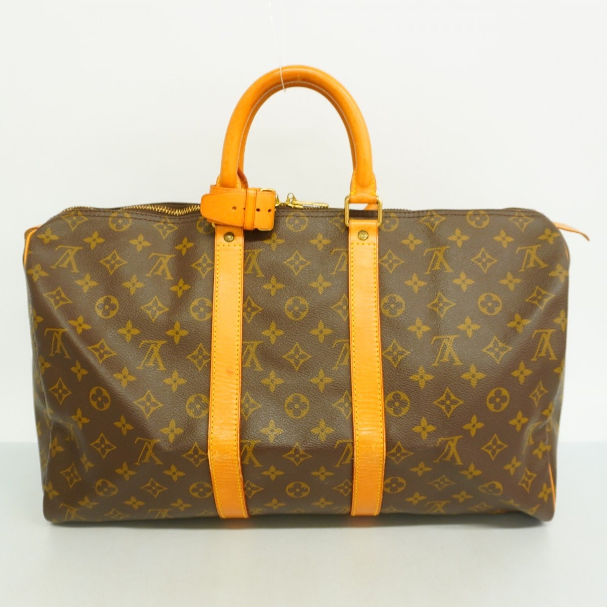 Louis Vuitton Boston Bag Monogram Keepall 45 M41428 Brown Men's Women's