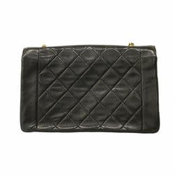 Chanel Shoulder Bag Diana Lambskin Black Women's