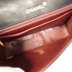 Chanel Shoulder Bag Diana Lambskin Black Women's