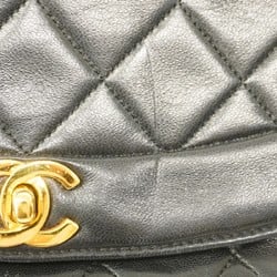 Chanel Shoulder Bag Diana Lambskin Black Women's