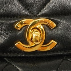 Chanel Shoulder Bag Diana Lambskin Black Women's